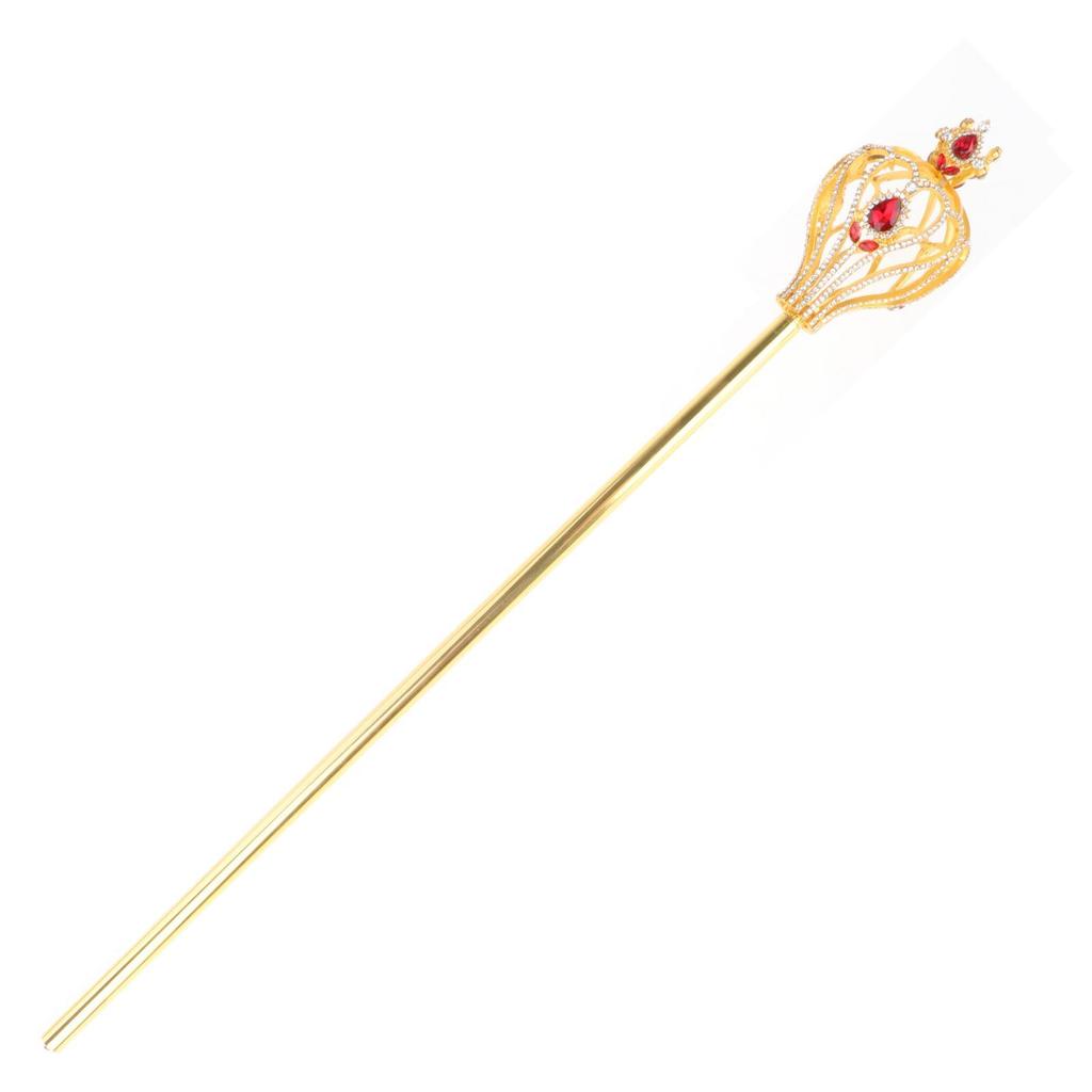 Fairy Scepter, Queen Metal Scepter, Rhinestone Scepter Fairy Sticks for Costume,