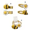 2PCS Honeybee Theme Hair Clip Set Korean Styles Hairpin Fashionable Hair Ornament Festival Decorative Hair Clip Hair Tie