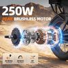 Aairsk Elektrofahrrad für Erwachsene, 20x4" Fat Tire, 48V 15Ah abnehmbarer Akku, 25km/h E-Mountainbike NFC