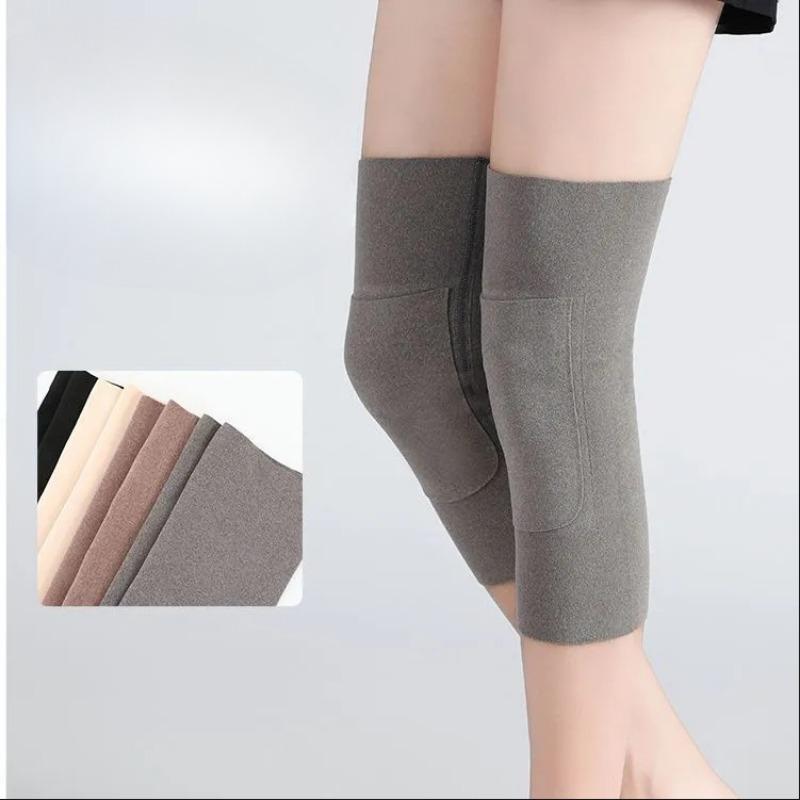 Knee Pads with Pockets, Warm Sports Equipment, Leg Guards To Keep Warm and Relieve Cold Legs, Autumn and Winter Knee Pads
