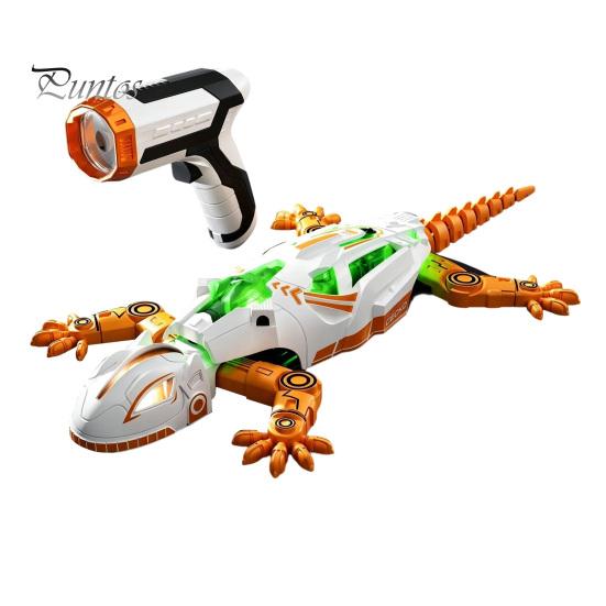 Children Climbing Gecko Toy Remote Control Toy, Red Light Tracking RC Sensing Crawling Lizard Robot, Walls & Ceilings Simulation Chameleon
