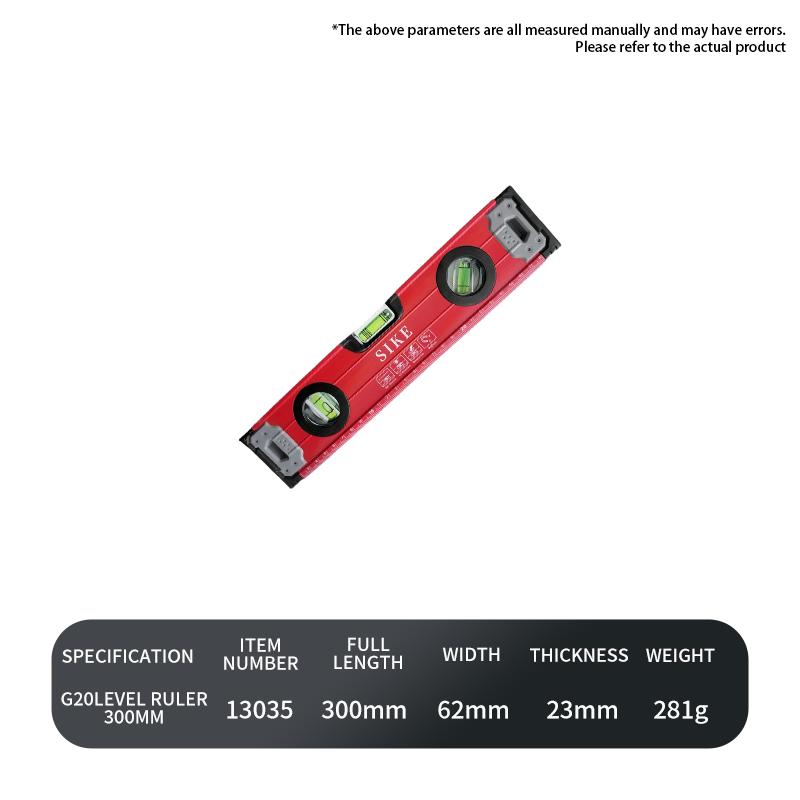 High Precision Industrial Digital Level Ruler Strong Magnetic Spirit Gauge with Aluminum Alloy Electronic Display Angle Ruler (as the picture,Aluminum alloy&30cm)