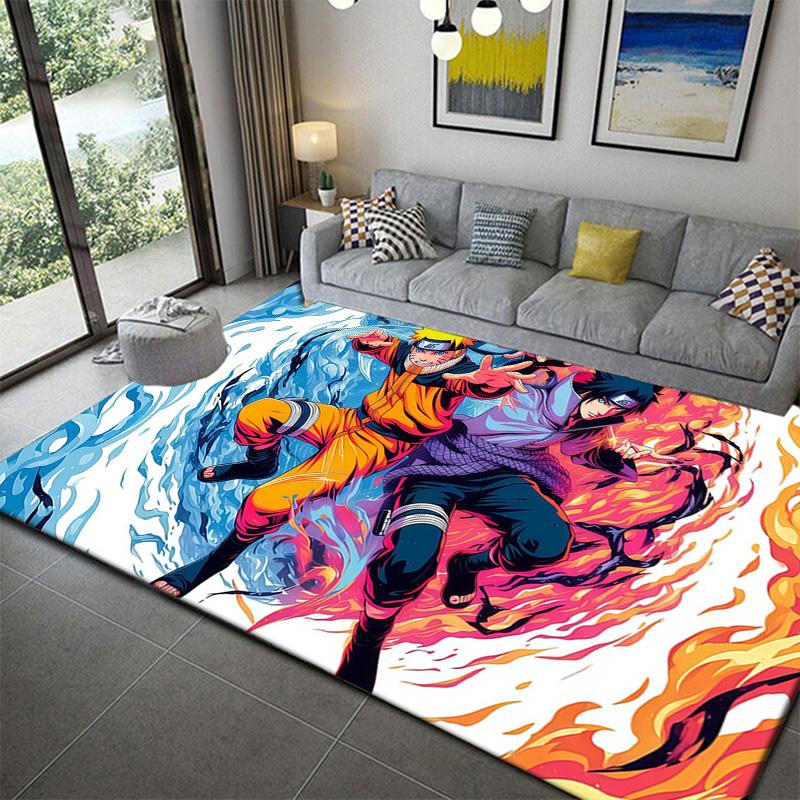 

Naruto Hidden Ninja Village Rug Soft Cozy Non-Slip Carpet for Bedroom Decor 60x90cm