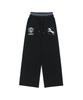 ODDSTUDIO Star Horse Check Layered Sweatpants - Black