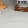 3Pcs/set Clear Acrylic Earring Display Stand Transparent Stud Dangle Earrings Display Rack For Jewelry Showcase Organizer Holder