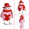 Valentine's Day Bird Doll with Heart, Glasses, Scarf, and Hat - Cute Qixi Festival Ornament