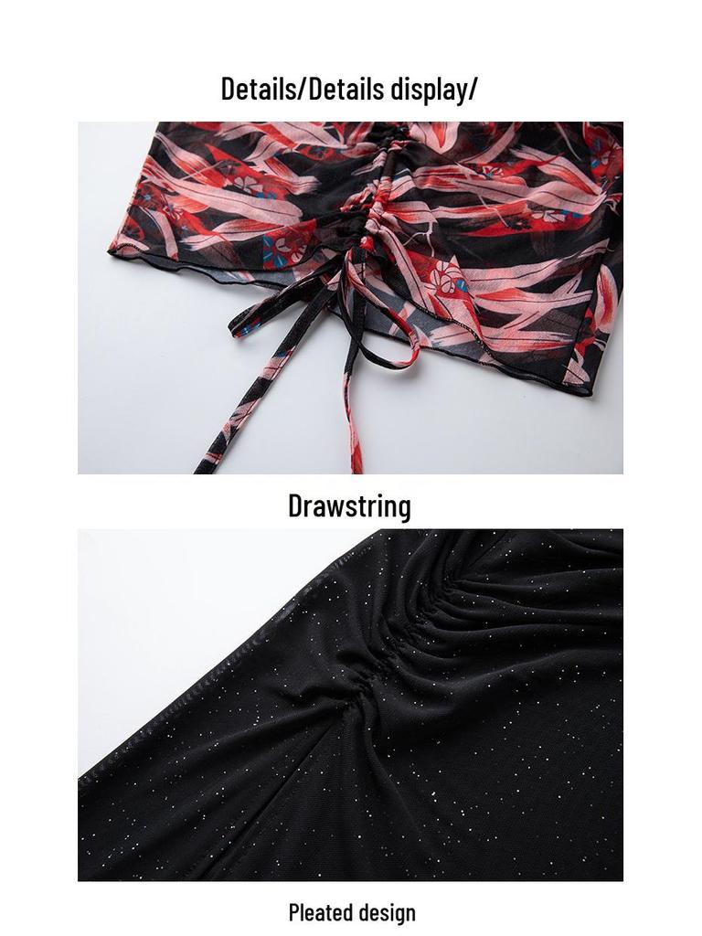 Women's Belly Dance Practice Costume - 2025 New Sexy Oriental Long Dress Beginner Performance Set