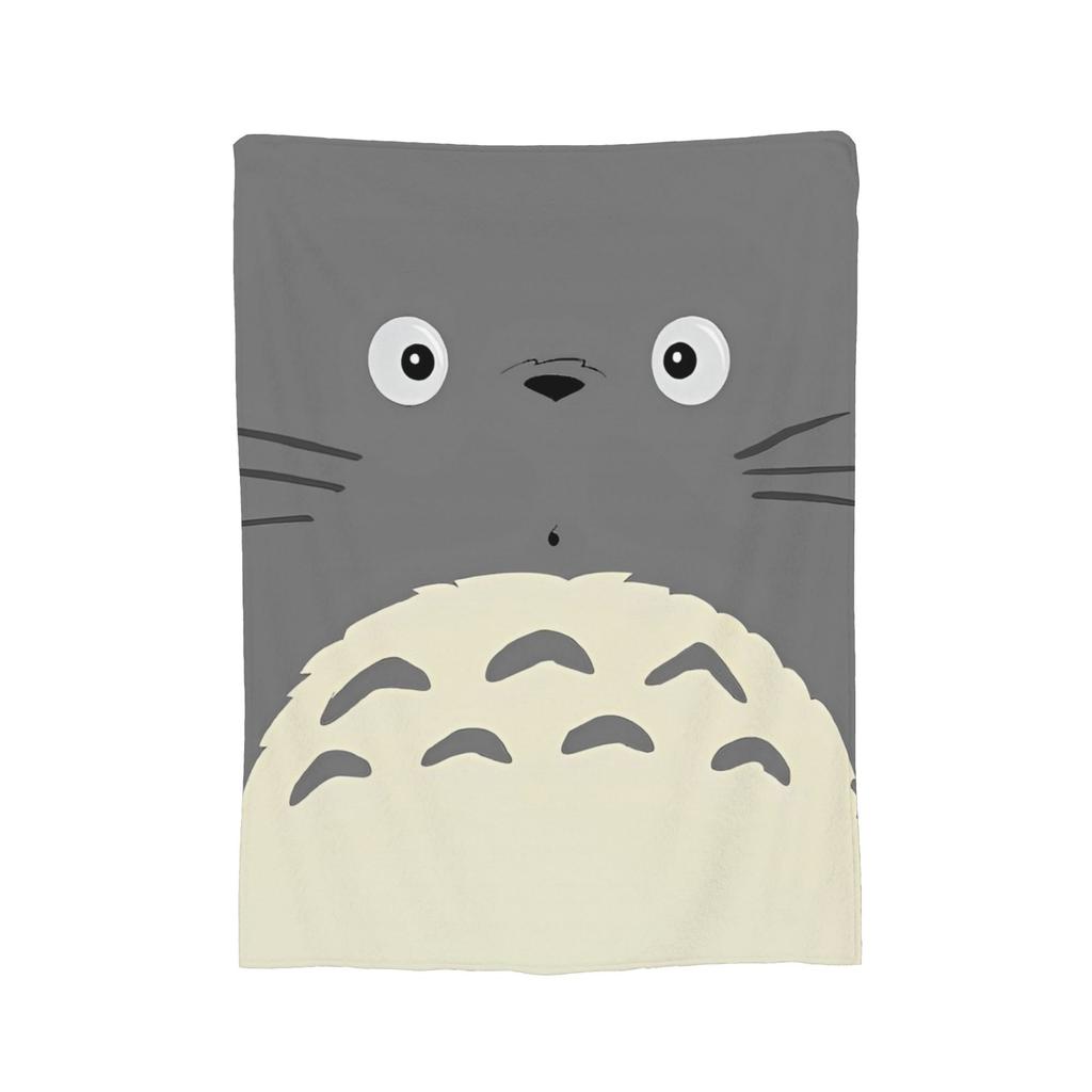 Traditional Nekobasu Knitted Blankets Japanese T-Totoros Catbus Fleece Throw Blanket Bedding Couch Portable Soft Warm Bedspreads