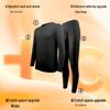 GUJIN Men's Seamless Fleece-Lined Thermal Underwear Set