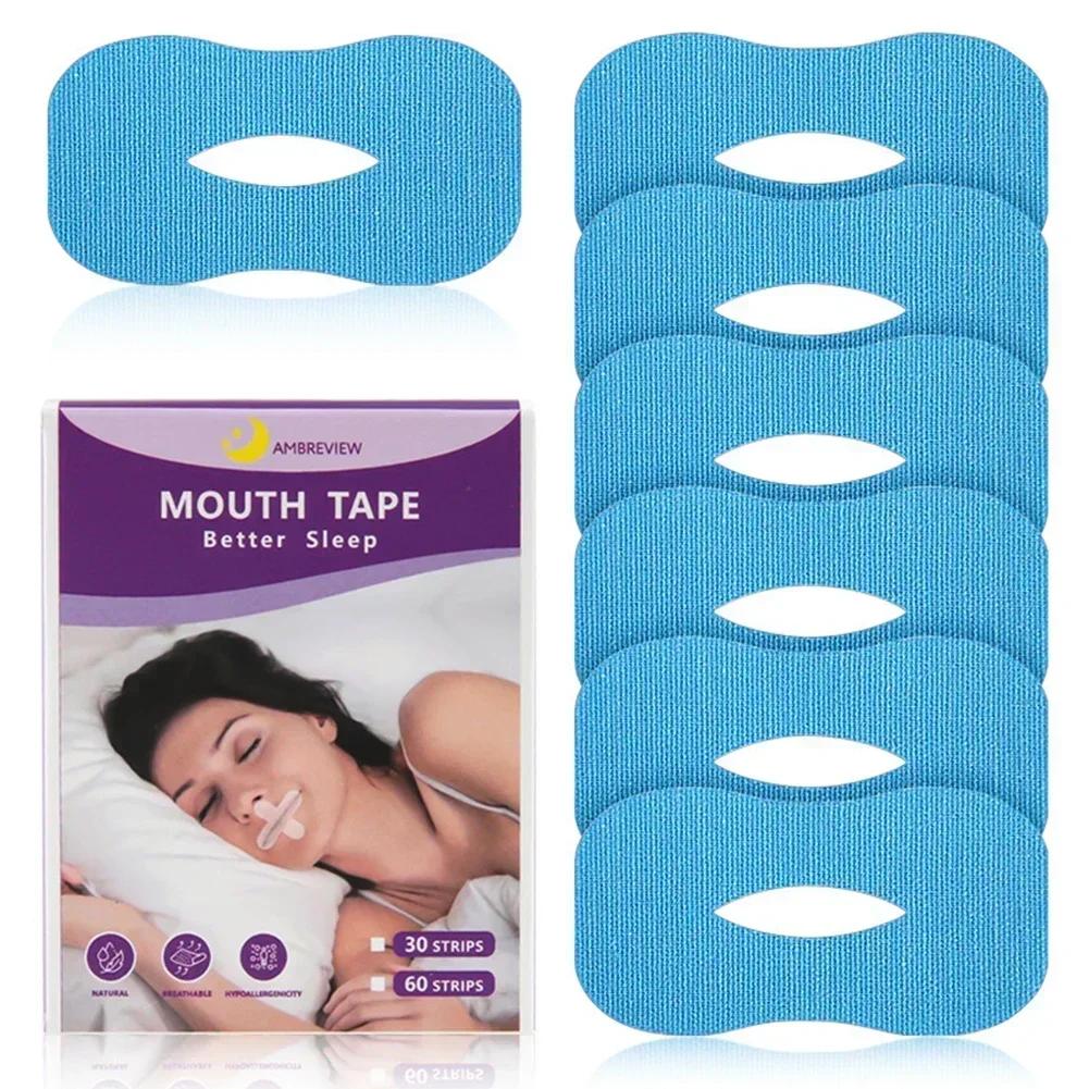 30Pcs Anti Snoring Sleep Strips Gentle Mouth Seal Tape Stop Snore Correction Sticker for Better Sleep