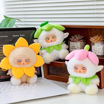 Cute Flower Party Vinyl Plush Toy Stuffed Doll Creative Gifts Bag Pendant