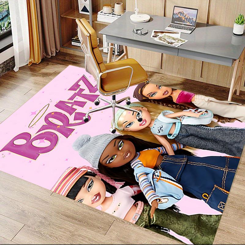 1pc BRATZ FASHION Carpet Anti Slip Polyester Floor Mat for office.Bedroom