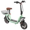 iScooter i12 Electric Scooter with Seat & Rear Basket, 500W Motor, 36V 7.5Ah Battery, 12-inch Pneumatic Tire