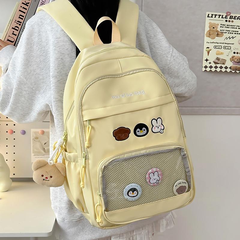 College Style Schoolbag Women Large Capacity Backpack Girls Lightweight Waterproof Backpack