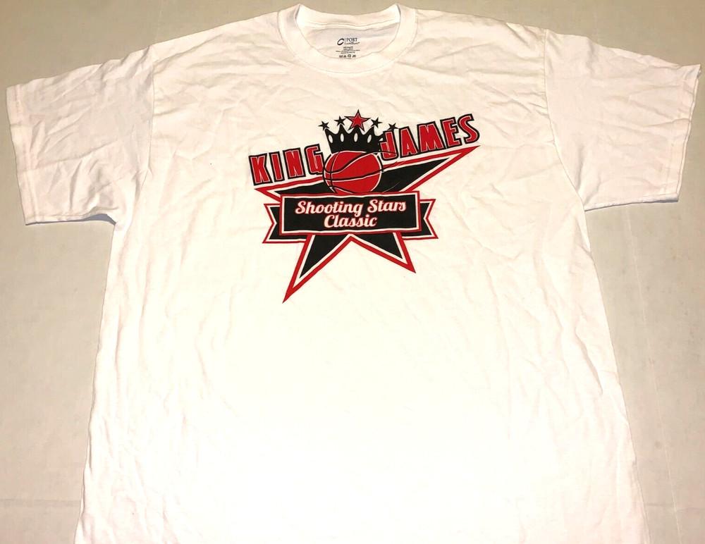 

Rare Vintage LeBron King James Shooting Stars Classic Basketball T-Shirt New! XL Unisex T-Shirt XXL