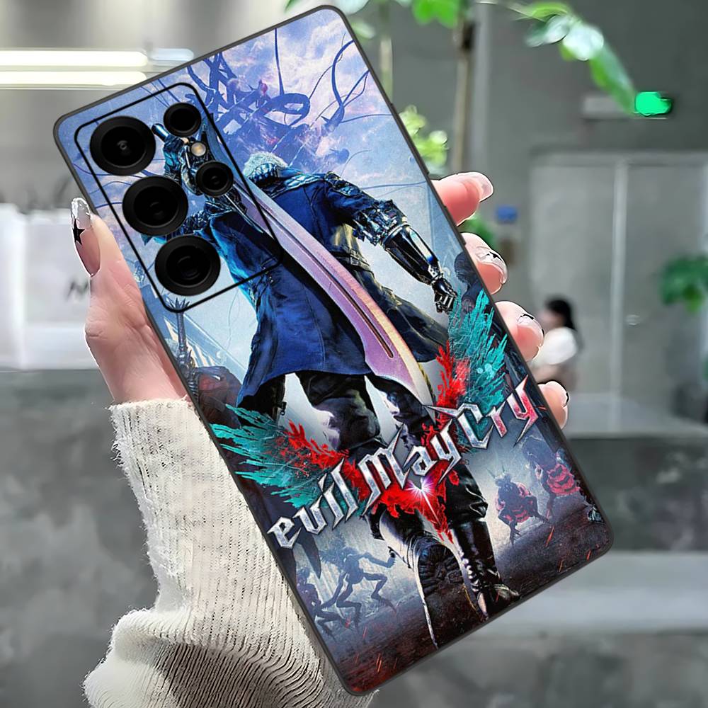 

Action Game D-Devil May Cry Phone Case For Samsung S 24 Fe 25 Ultra Plus 20 Lite 21 30 22 23 24 22 Ultra 5G Fundas Samsung S30 5G