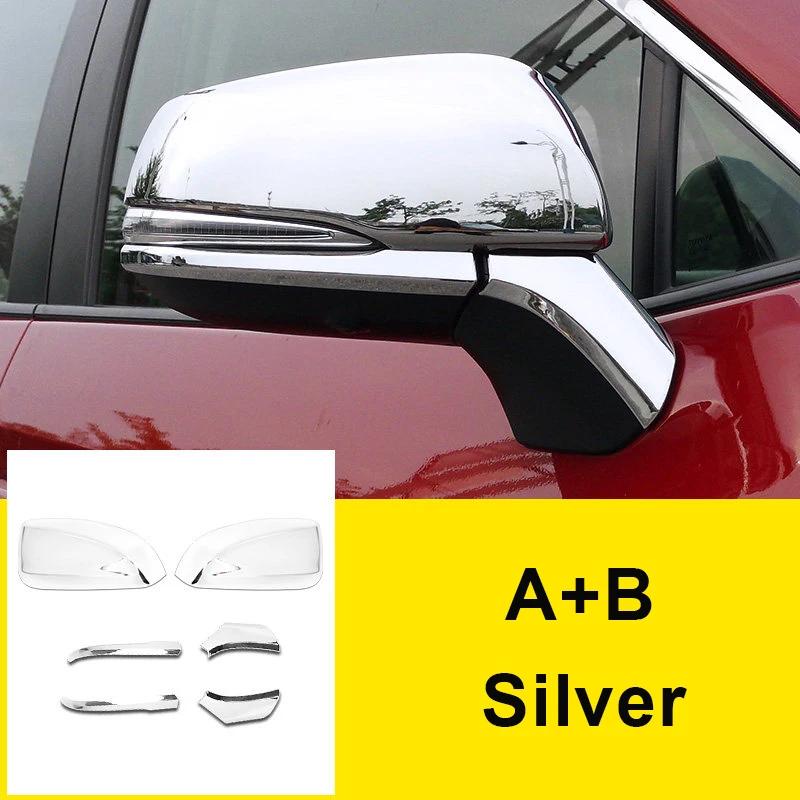 For Toyota RAV4 XA50      2024 ABS Carbon Car Rearview Mirror Side Cover Shell Trim Molding Accessories