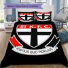 St Kilda AFL Print Pattern Bedding,Quilt Set Quilt Cover Pillowcase Home Birthday Gift (1*duvet Cover+2*pillowcase,without core)ZSJT0917357