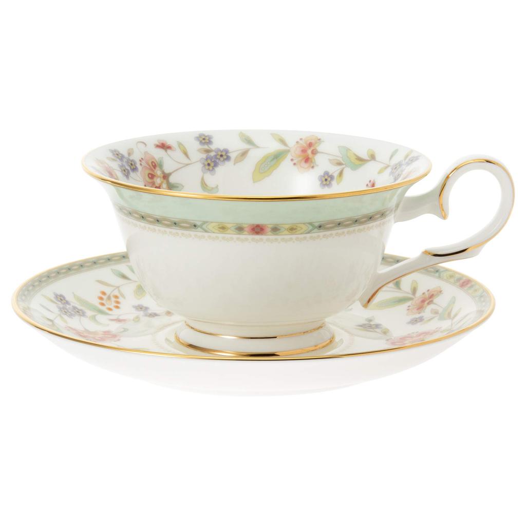 Noritake Kopp & Fat (för både kaffe och te), 215cc, Primrose Benporslin, T50717A/4909