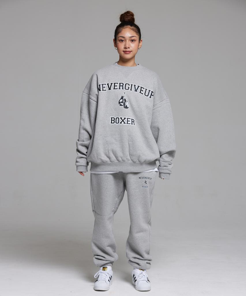 CREAM SODA LAB Lab Never Give Up Gloves Training Jogger Pants Grey