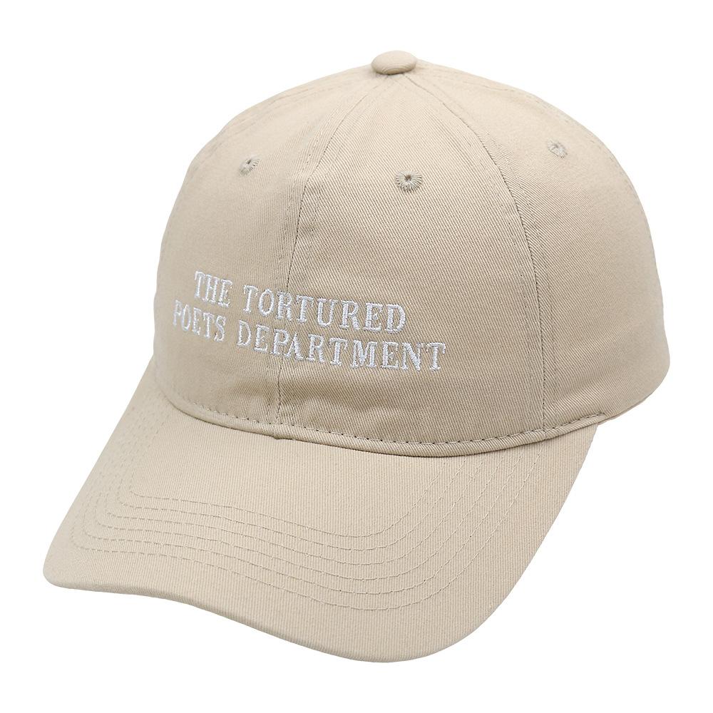 THE TORTURED POETS DEPARTMENT DAD Hut Stickerei TTPD Freizeit Baseballkappe Baumwolle Unisex beige