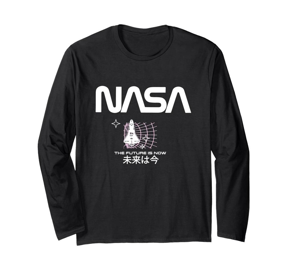NASA The Future Is Now Japanese Text Long Sleeve T-Shirt