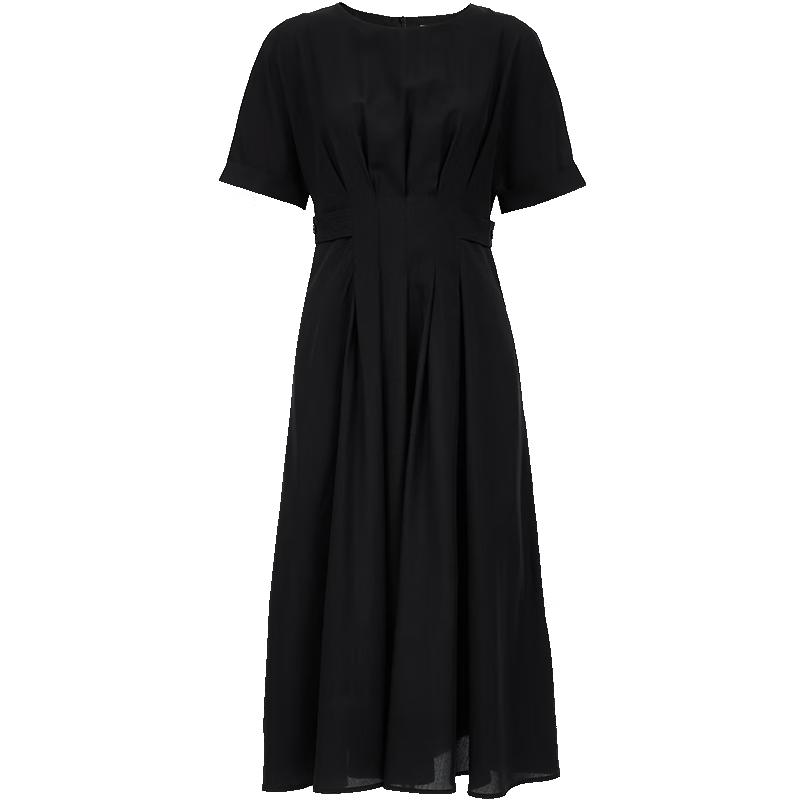 

VEROMODA Pleated Lyocell Blend French Retro Maxi Dress M