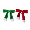 Elegant Hairpin Sweet Bowknot Barrette Christmas Furry Bows for Bunches