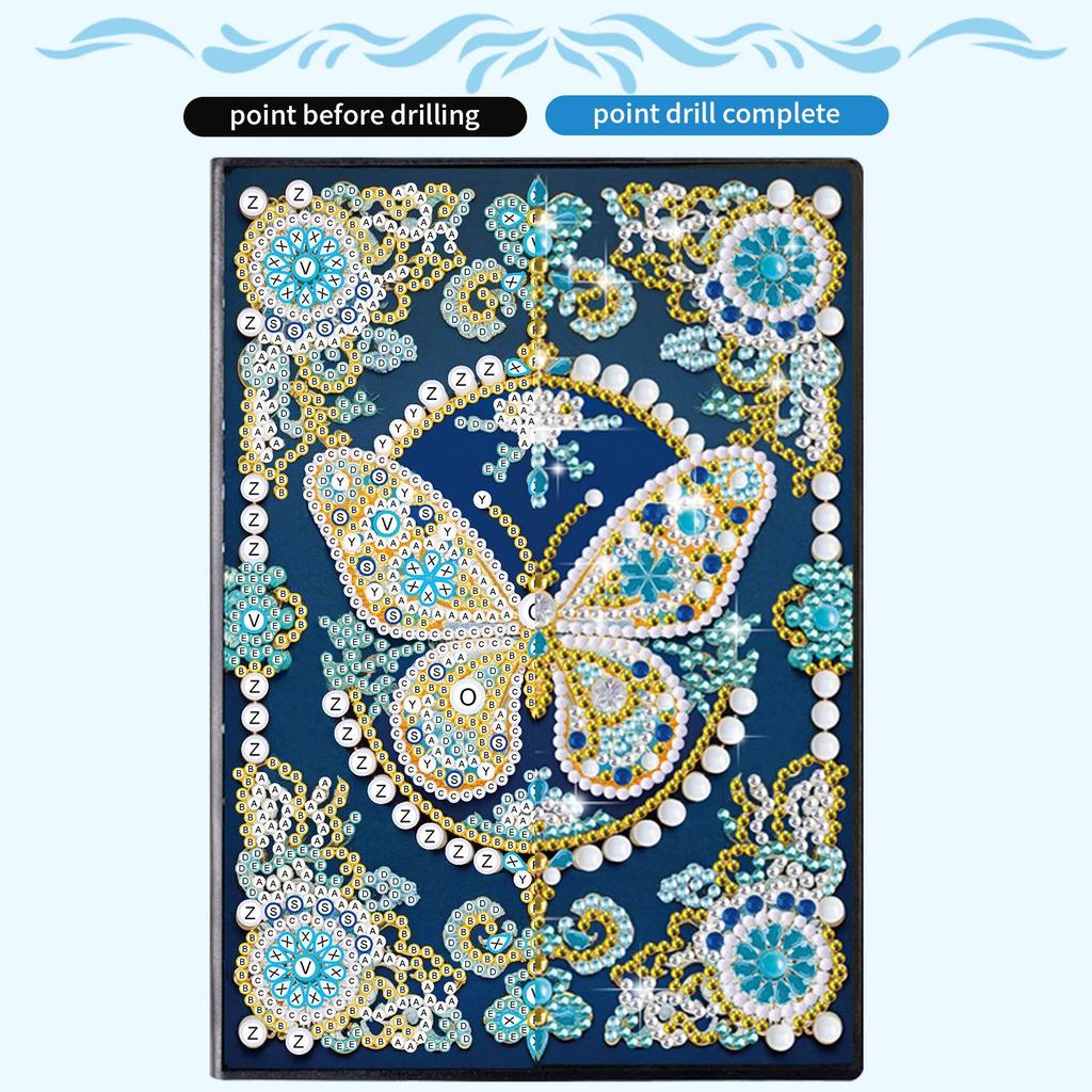 Diamond Painting DIY Notebook: Special-Shaped Shiny Design, 50 Pages, Perfect Christmas Holiday Gift