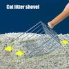 Cat Litter Scoop Metal Wire Cat Poop Scooper Cat Litter Sifting Shovel with Solid Wood Handle for Litter Box Cat Waste Cleaning