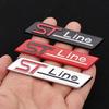 cjbkmg1 3D Metal STLine ST Line Emblem Car Fender Rear Trunk Badge Decals Sticker For Ford Focus Fiesta Mondeo Decorative Accessories