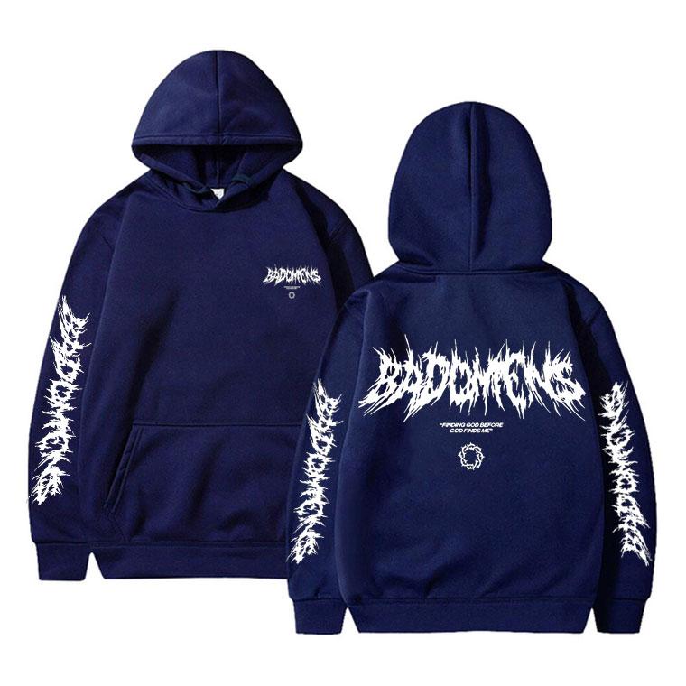 Bad Omens Band Gott finden bevor Gott mich findet Grafik Hoodie Herren Damen Fleece Baumwolle Sweatshirts Herren Rock Punk Stil Hoodies