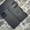 Real Carbon Fiber Case For iPhone Air 17pro Max for Magsafe Case Aramid Fiber Lightweight Cover for iPhone 17 Air Carbon Case