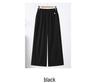 Women's High-Waisted Wide-Leg Pants - Spring/Summer, Middle-Aged, Plus Size, Elegant Drape Style