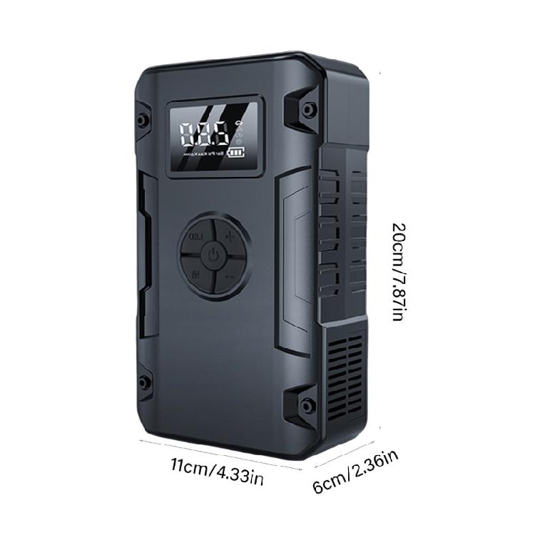 150PSI Portable Air Compressor Vehicle Motorcycle Tire Inflator Pump Digital Display Pressure Gauge Detect with LED Lamp
