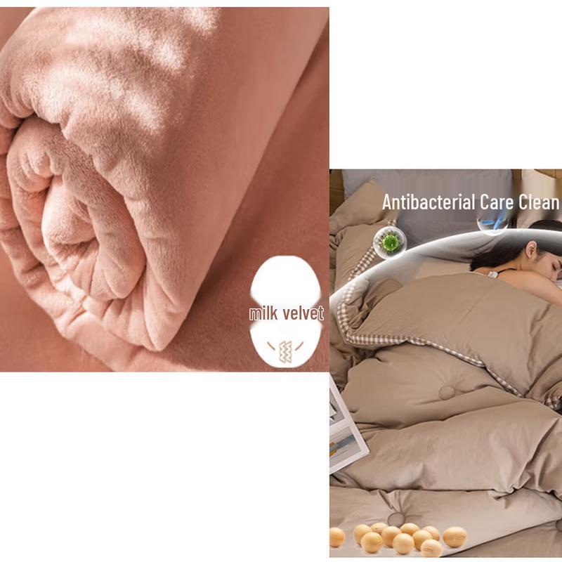 

Зимова ковдра та комплект простирадл з 10% соєвого волокна в стилі Muji