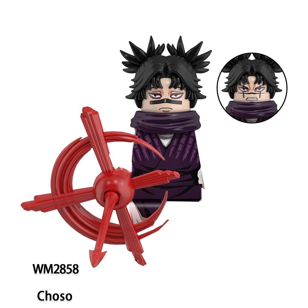 Jujutsu Kaisen Anime Cartoon Gojo Satoru Itadori Yuj Fushiguro Megumi Okkostu Yuta Building Blocks Mini Action Figures Kids Toy