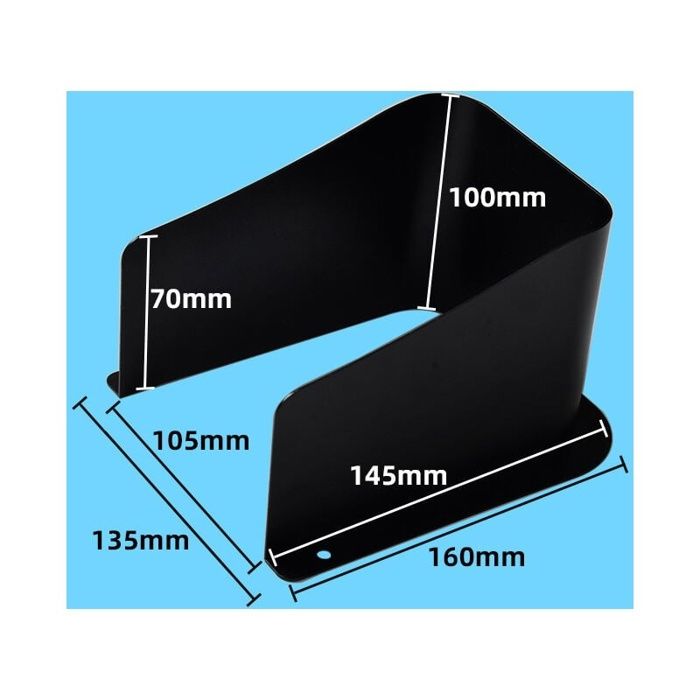 Couvercle métallique étanche - AIMOONSA - Universel - Noir - 3,5×5×2 pouces - Lot de 2