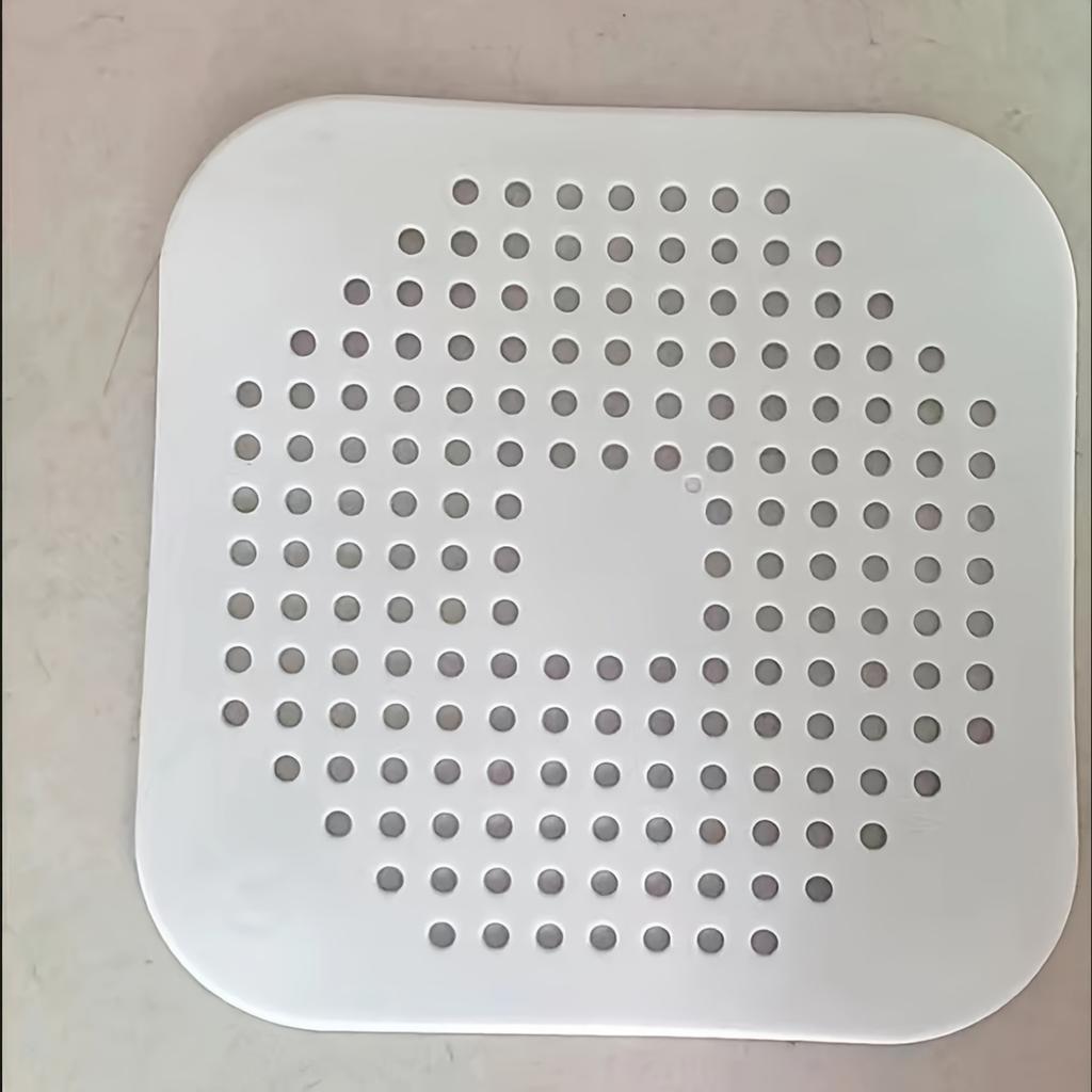 1pcs Kitchen Sink Silicone Floor Drain Pad, Anti-clogging Filter Patch, Bathroom Sewer Hair Suction Cup Odor-proof Filter Screen