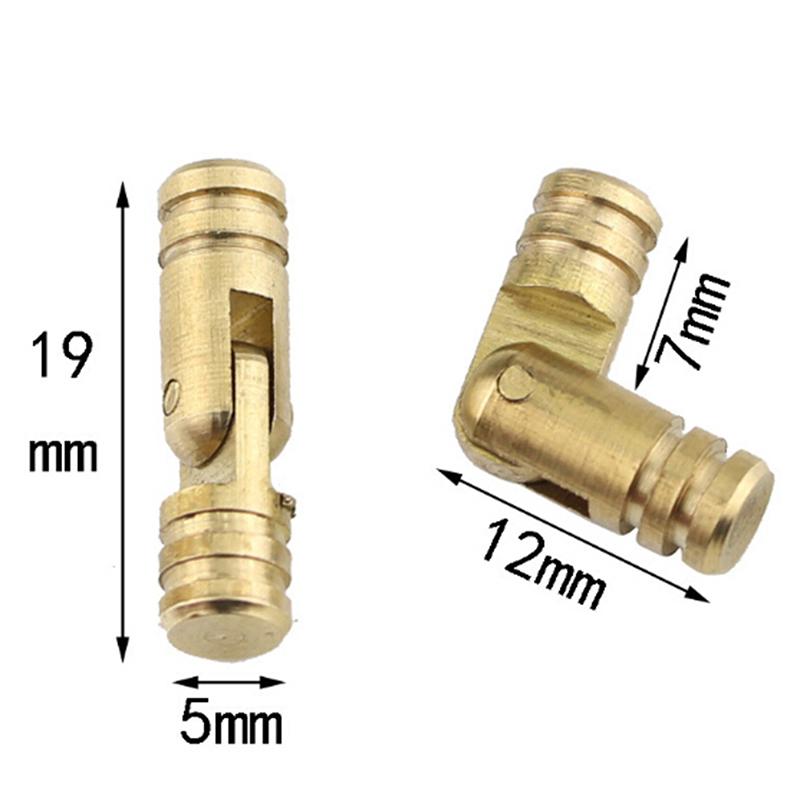 Cutie de bijuterii din cupru, alamă, 10 buc. Balamă ascunsă invizibilă pentru butoi