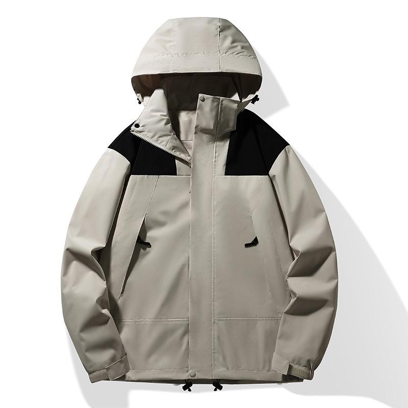 Spring and Autumn Couple's Color Matching Outdoor Sports Thin Single-layer Jacket Windproof Breathable Mountaineering Jacket Jacket
