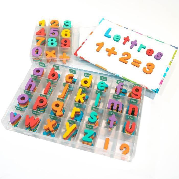 Magnetic letters and numbers - smart panda - complete set - 182 letters - 50 numbers - 31 symbols chiaro