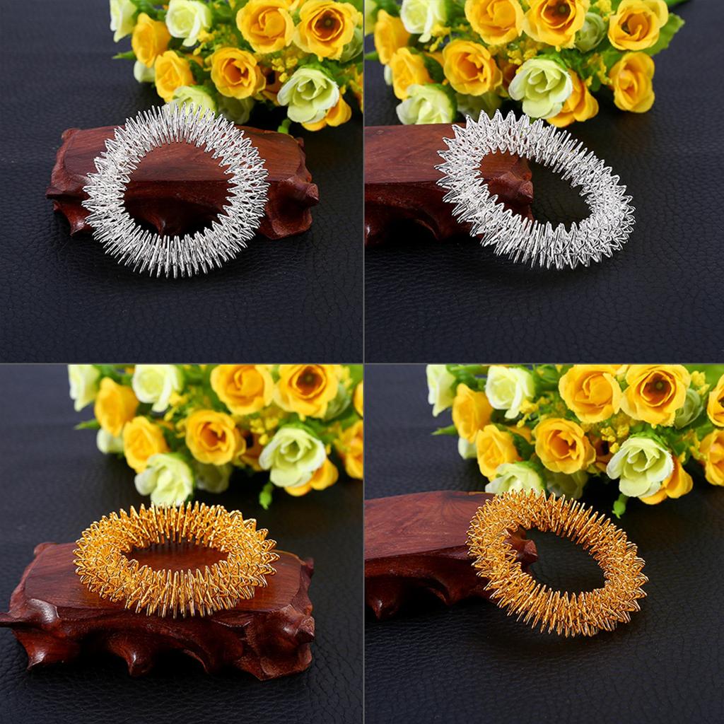 Acupuncture Bracelet Wrist Massager Supplies Relaxation Stainless Steel Wrist Hand Massage Ring