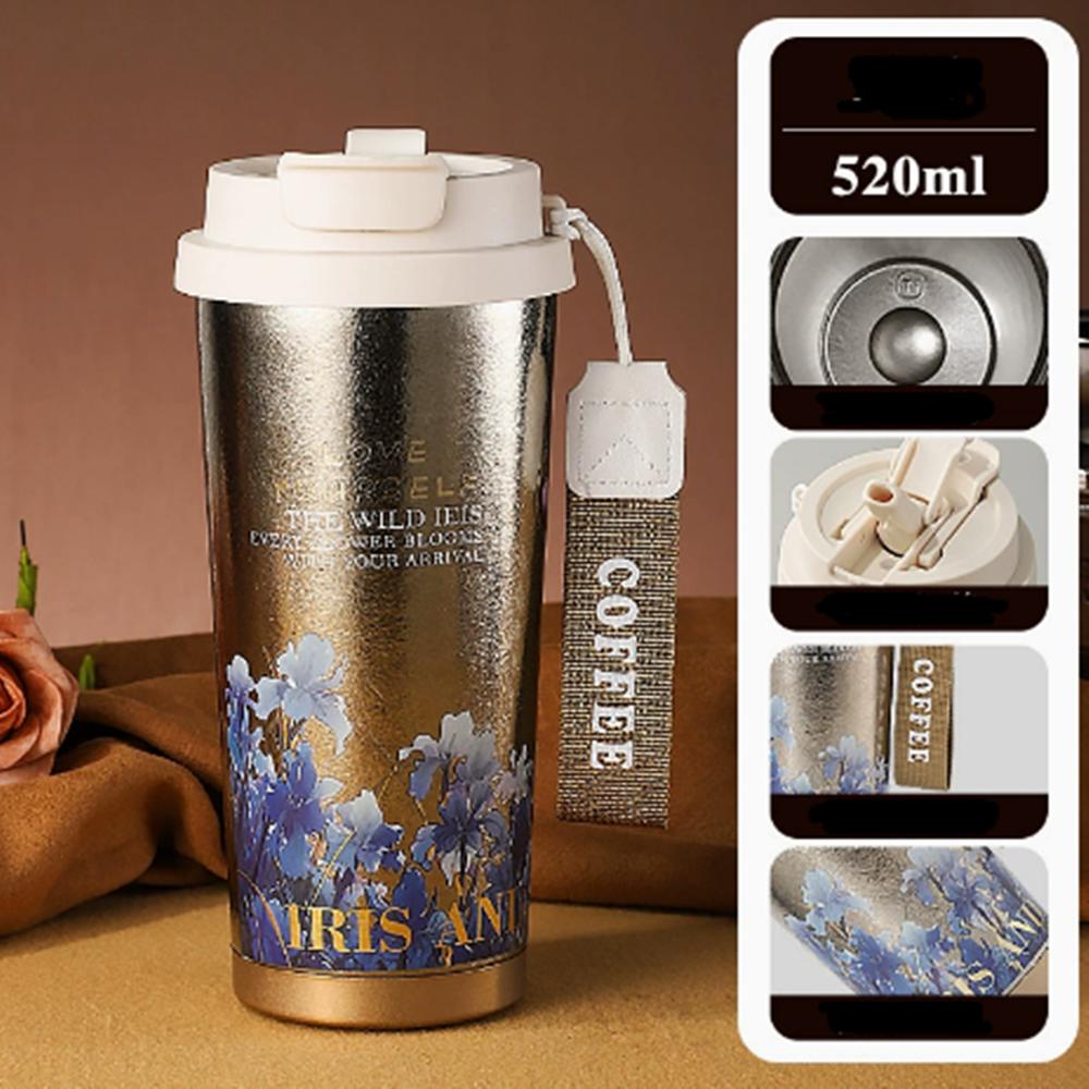 Titanium Insulated Thermal Mug Coffee Cup Travel Tumbler Vaccum Keep Drinks Cold Hot Portable Leakproof For Outdoor Office Car