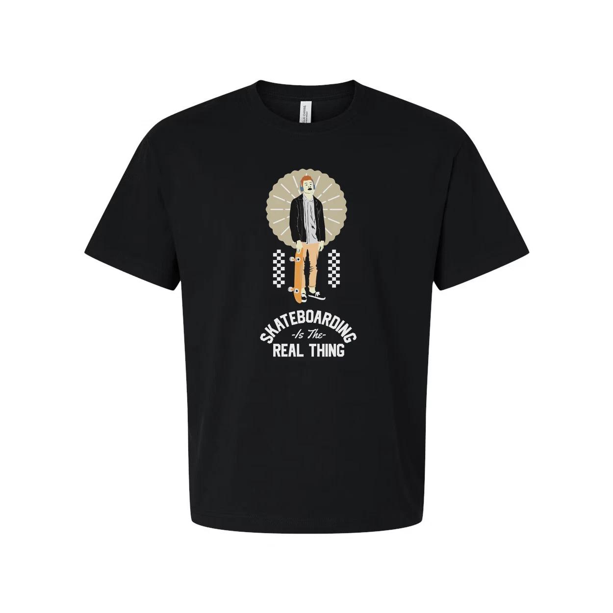 

Unisex Skateboarding Graphic T Shirt With Skater Illustration And Skateboarding 4XL