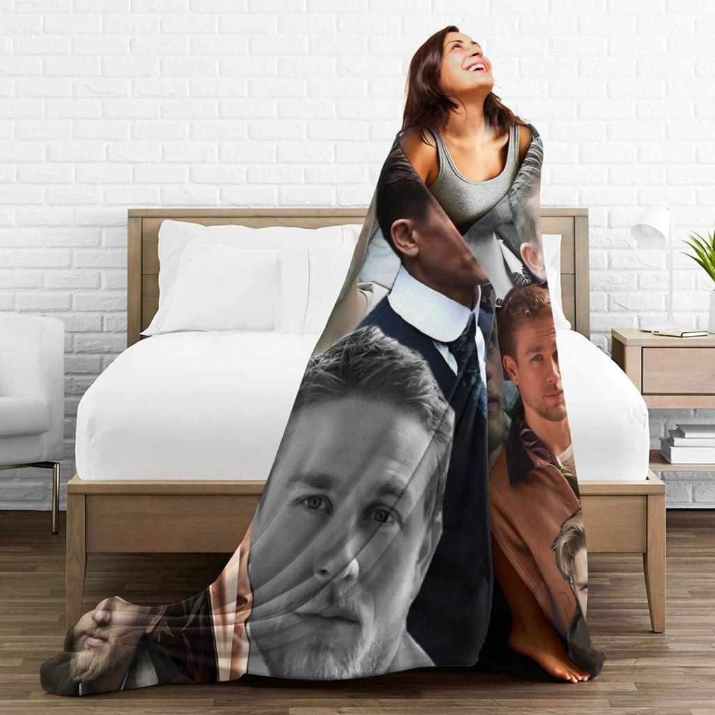 Charlie Hunnam Monstrum Příběh Eda Geina Deky Kvalitní Měkké Teplé Ložní Přehozy Jarní Židle Pohovka Postel Vtipné Přehozy na Postel