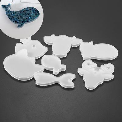 1Pcs Whale Bull Vogel Katze Harz Epoxy Formen Casting Silikon UV Harz Formen Für DIY Schmuck, Die Entdeckungen liefert Zubehör