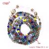 Handgefertigte Mode 3mm Galvanisierte Lesebrillen Kette Perlen Lanyard Damen Sonnenbrillen Schnüre Brillen Masken Halter Geschenk