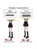 Women's High Waist Black Irregular A-Line Skirt - 2024 Autumn/Winter Trend