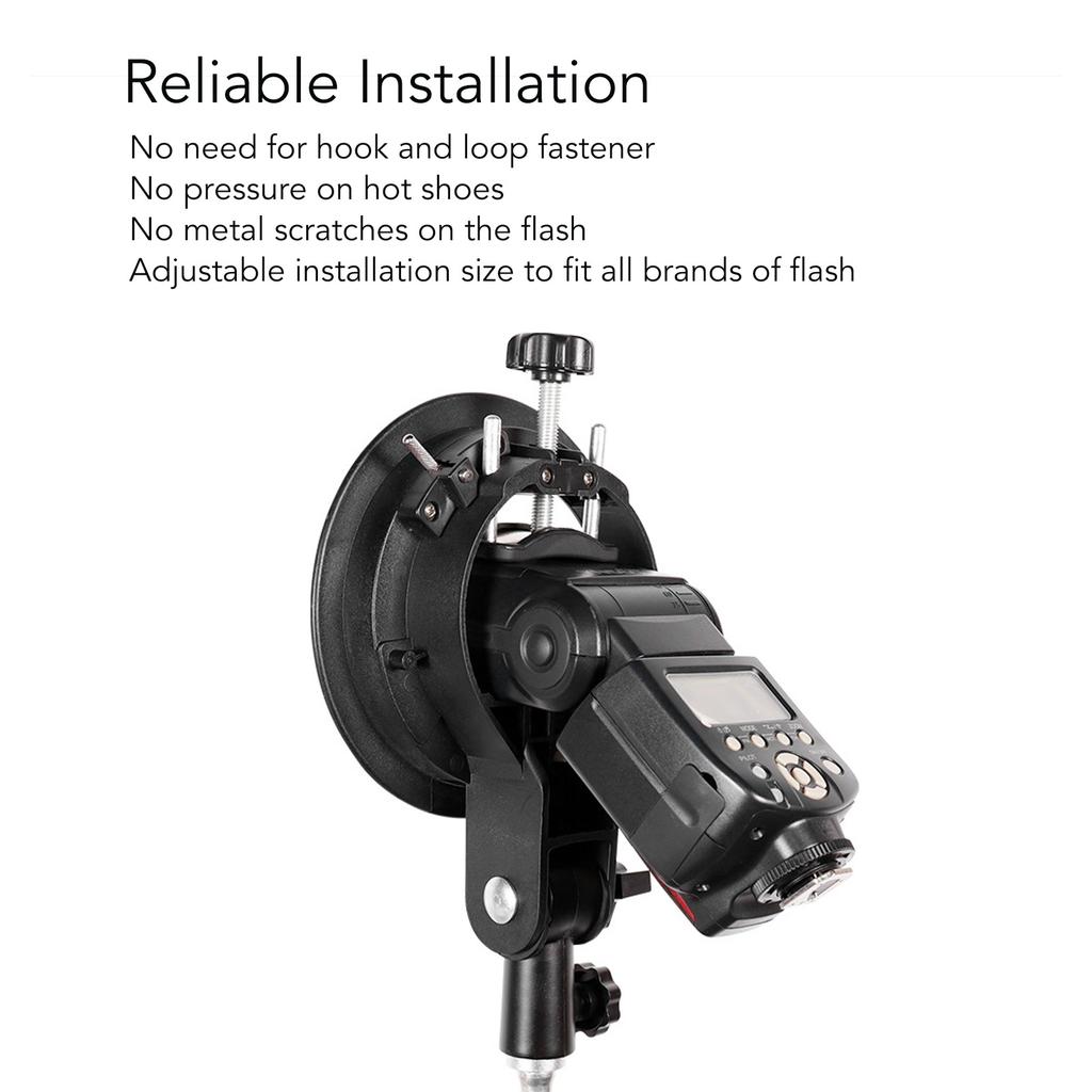 S Type Bracket for Bowens Mount Holder Portable ABS Lightweight Exquisite Workmanship S Type Bracket Holder for Softbox